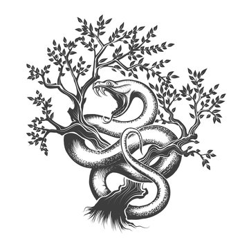The Snake On a Tree