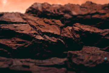 Rocky surface of the planet mars © stockcrafter