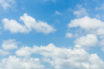 Naklejka na ściany i meble blue sky with white clouds, background, wallpaper