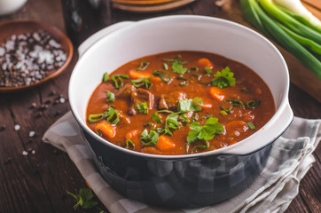 Beef stew with carrots