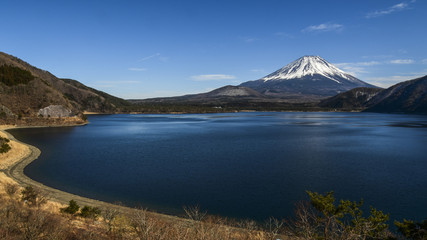 日本、世界遺産、富士山、冬、絶景、雪、感動の風景