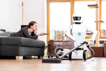Haushaltsroboter mit Staubsauger