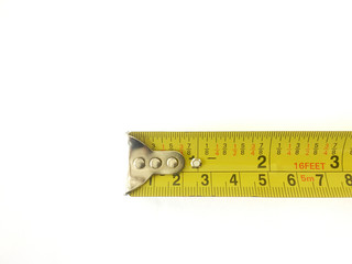 the isolate of Measuring Tape,Yellow line meter