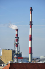 Kominy elektrociepłowni © Grzegorz Polak