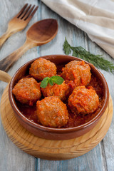 Meatballs with tomato