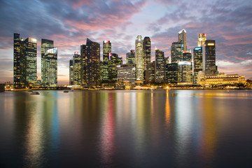 Fototapeta na wymiar Singapur Skyline