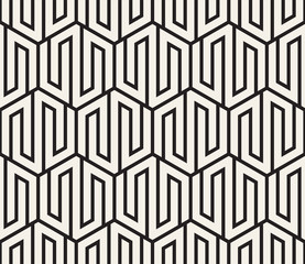 Vector seamless pattern. Modern stylish abstract texture. Repeating geometric tiles