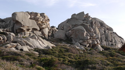 Felsformationen am Capo Testa, Sardinien