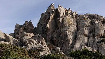 Felsformationen am Capo Testa, Sardinien