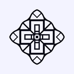 Vintage ornamental logo