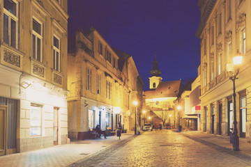 Fototapeta na wymiar Streets of Gyor, Hungary