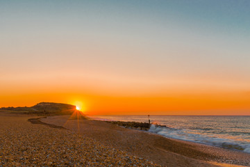 Fototapeta na wymiar Sunrise at Hengistbury Head