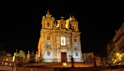 Fototapeta na wymiar Porto's Cathedral by night, Portugal