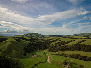 Hills Of New Zealand Aerial 