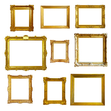 gold picture  frames