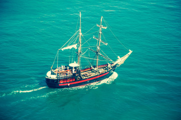 two-mast saiship