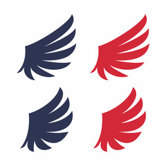 Wings of Eagle Logo Vector Template. Business Logo Concept