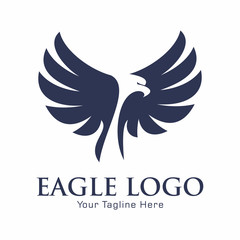 Naklejka premium Eagle Bird Logo Vector Template. Business Logo Concept