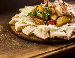food meat plate