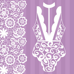 Body. Lingerie. Lacy lingerie