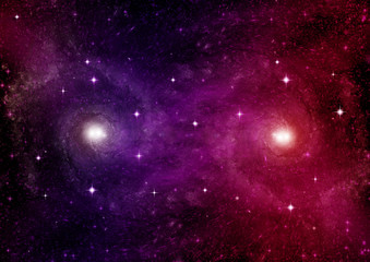 galaxy in a free space