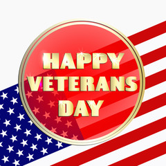 Colorful illustration for Happy Veterans day.