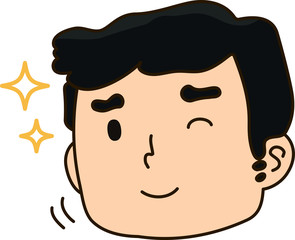 Father Facial expressions,smile