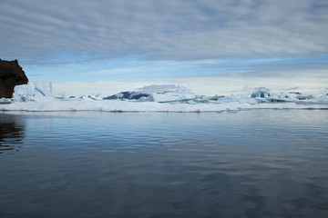 Fototapeta na wymiar Devil Island Antarctica, polar coastal landscape