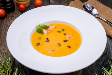 Soup cream of pumpkin