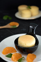 YuZu orange Japanese Cheese Cupcake.