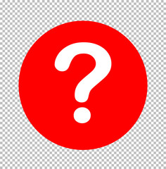 Question mark icon sign transparent. Question mark symbol. flat style. help sign.