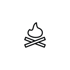 bonfire icon. sign design