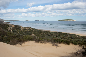 Small waves roll into the beach on Wilson's Prom