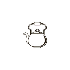 teapot kettle icon. sign design