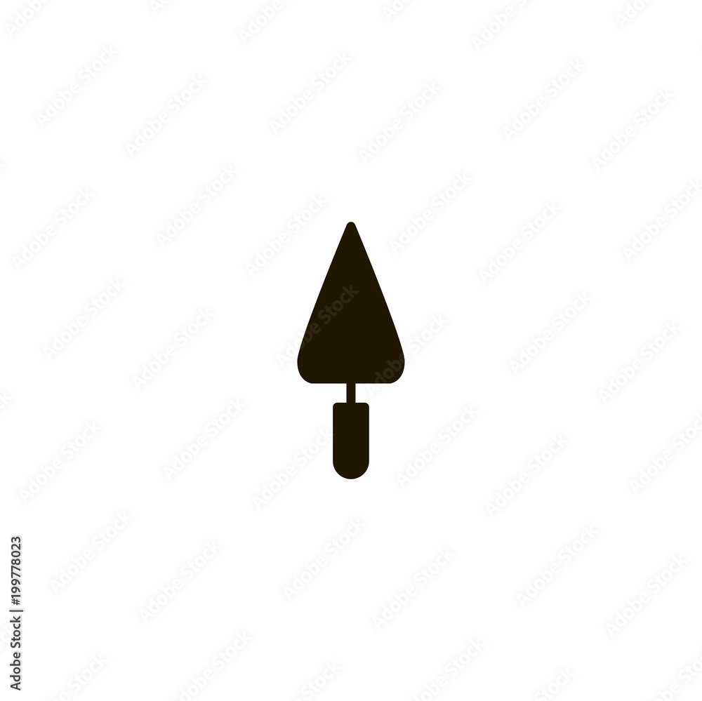 Sticker trowel icon. sign design