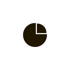 pie chart icon. sign design