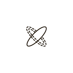 atom icon. sign design