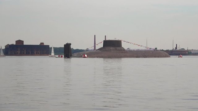 The largest Russian submarine. Kronstadt