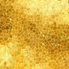 abstract nature marble plastic stony mosaic tiles texture background with yellow grout - gold colors
