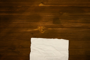 Blank page paper sheet on office or student desk table. Education background. wilh copy space. to do list. Goals.