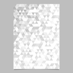 Monochrome abstract brochure template design - vector background