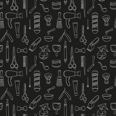 Pattern with barbershop tools