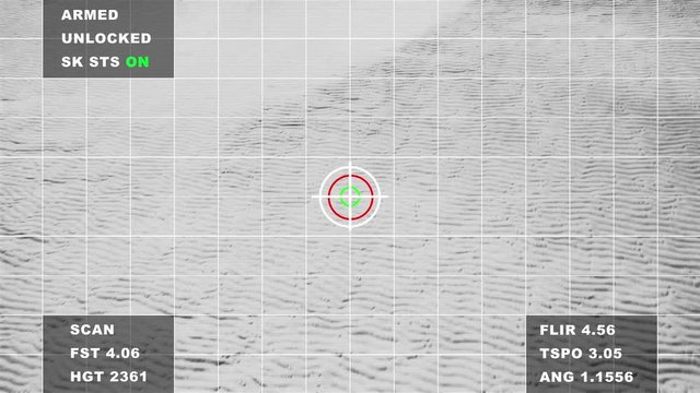 4K Military Spy Drone Display on Desert Aerial Cinematic 3D Animation