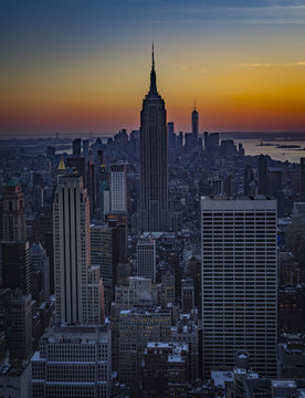 Empire State Building at sunset taken by Sandra Meng; New York City, USA; Dec 2017 © Soulndheart - Sandra