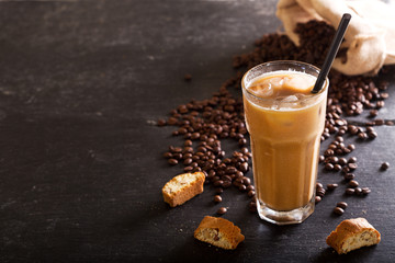 iced coffee in a glass
