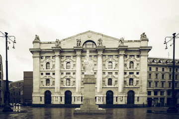 Naklejka premium stock change of milan