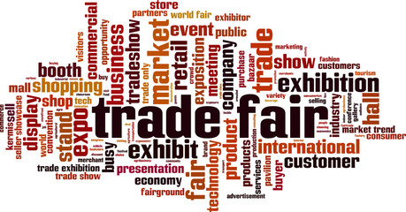 Trade fair word cloud