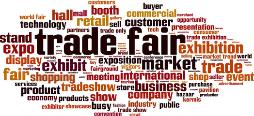 Trade fair word cloud