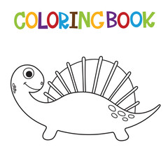 Cute Dino coloring book