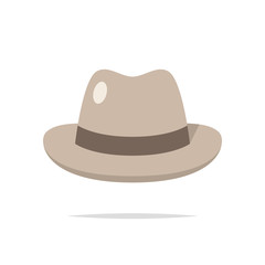 Fedora hat vector illustration
